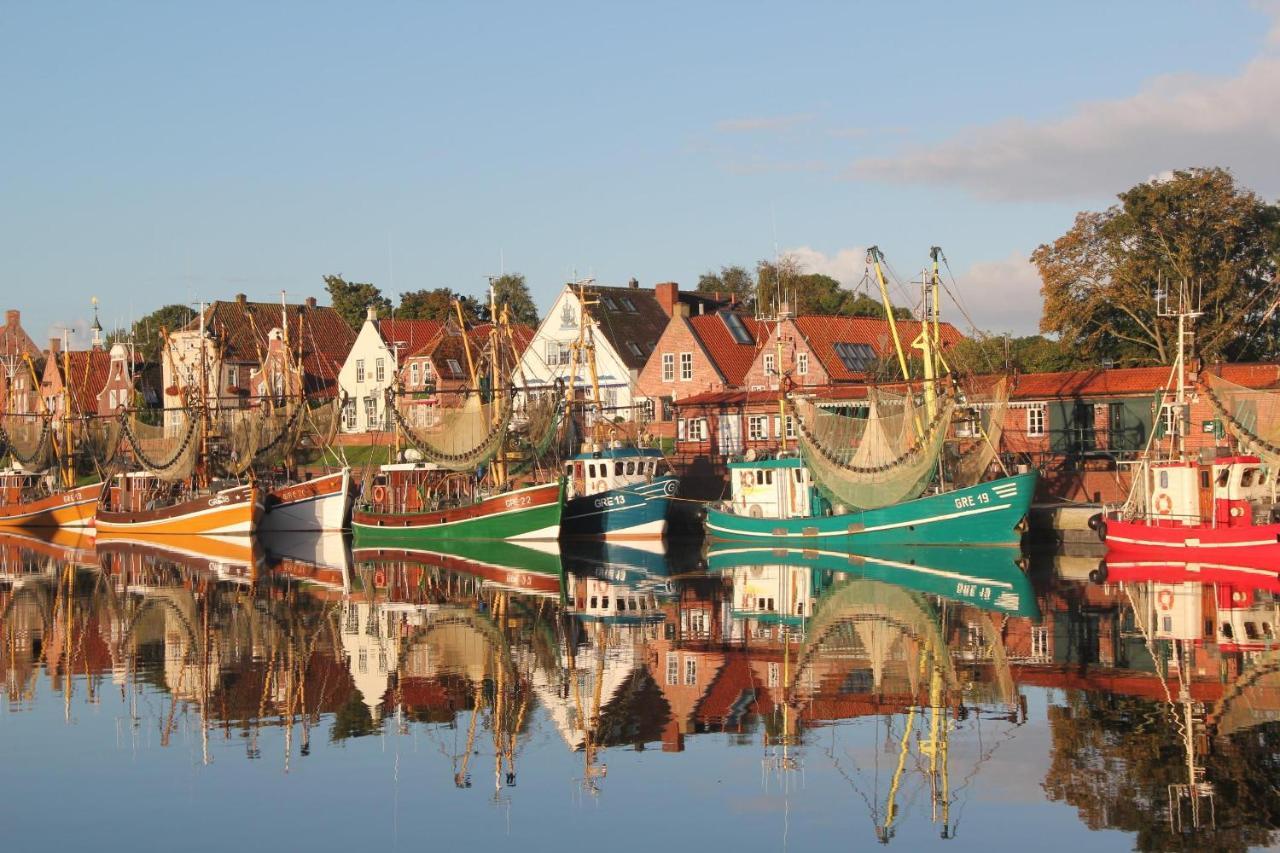 Oltmanns Ferienhaus Bummert Am Hafen Greetsiel Esterno foto