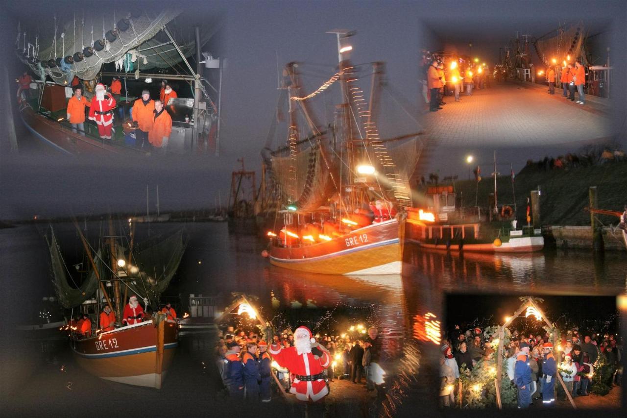 Oltmanns Ferienhaus Bummert Am Hafen Greetsiel Esterno foto