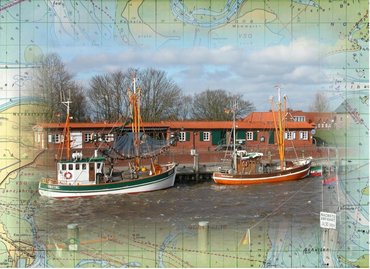 Oltmanns Ferienhaus Bummert Am Hafen Greetsiel Esterno foto