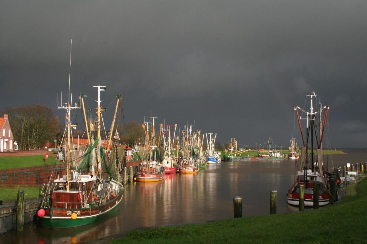 Oltmanns Ferienhaus Bummert Am Hafen Greetsiel Esterno foto