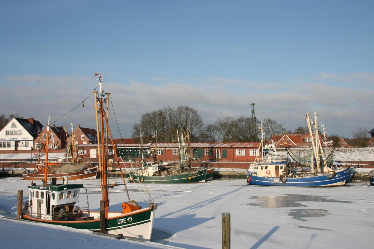 Oltmanns Ferienhaus Bummert Am Hafen Greetsiel Esterno foto
